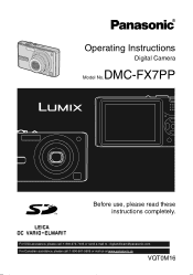 Panasonic DMC FX7 Digital Still Camera