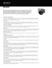 Sony NEX-5RK Marketing Specifications (NEX-5RK White model)