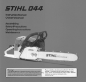 Stihl 044 Instruction Manual