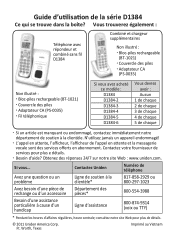 Uniden D1384-2BK French Owner Manual