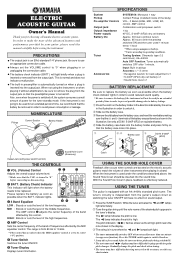Yamaha APX700 Owner's Manual