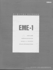 Yamaha EME-1 Owner's Manual (image)