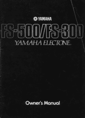 Yamaha FS-300 Owner's Manual (image)