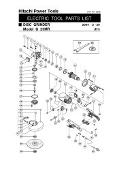 Hitachi G23MR Parts List
