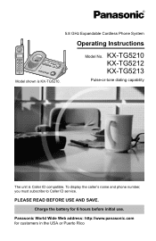 Panasonic KXTG5212 KXTG5210 User Guide