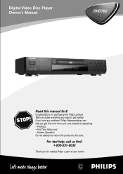 Philips DVD702AT98 User manual