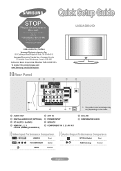 Samsung LN32A300J1D Quick Guide (ENGLISH)