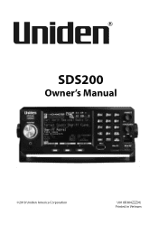Uniden SDS200 English Owner Manual