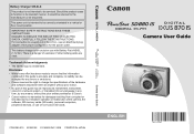 Canon PowerShot SD880 IS Silver PowerShot SD880 IS / DIGITAL IXUS 870 IS Camera User Guide
