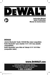 Dewalt DCR028B Instruction Manual