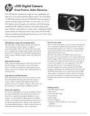 HP s300 HP s300 Digital Camera - Product Information