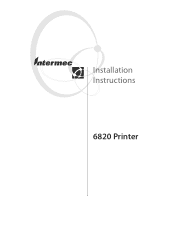 Intermec 6822 6820 Printer Installation Instructions