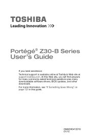 Toshiba Portege Z30-BBT1300 Portege  Z30-B Series Windows 8.1 User's Guide