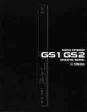 Yamaha GS1 Owner's Manual (image)