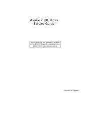 Acer Aspire 2930Z Aspire 2930 / 2930Z / 2430 Service Guide