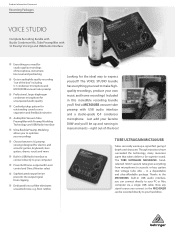 Behringer VOICE STUDIO Product Information Document