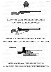 Beretta Sako TRG Owners Manual