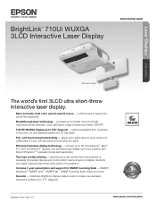 Epson BrightLink 710Ui Product Specifications