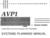 Harman Kardon AVP-1 Owners Manual