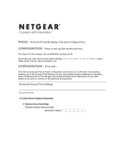 Netgear WG302v1 Application Notes - Point to Point Bridging
