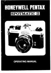 Pentax Spotmatic II Spotmatic II Manual