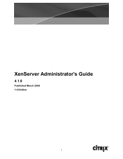 HP BL680c XenServer Administrator's Guide 4.1.0