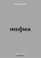 Insignia NS-LCD37-09 User Manual (French)