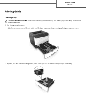 Lexmark MS610de Printing Guide