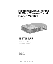 Netgear WGR101 WGR101 Reference Manual