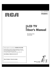 RCA 46LA45RQ User Manual