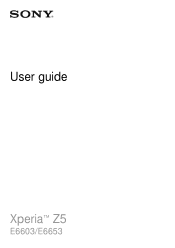 Sony Ericsson Xperia Z5 User Guide