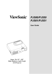 ViewSonic PJ551 User Guide