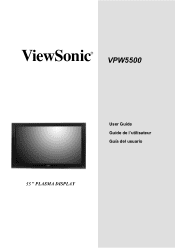 ViewSonic VPW5500 User Manual
