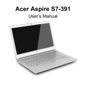 Acer Aspire S7-391 User Manual