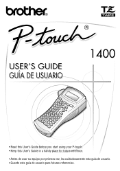 Brother International PT 1400 Users Manual - Spanish