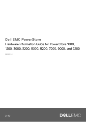 Dell PowerStore 5200T EMC PowerStore Hardware Information Guide for PowerStore 1000 1200 3000 3200 5000 5200 7000 9000 and 9200
