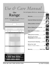 Frigidaire FGF328GM Complete Owner's Guide (English)
