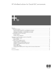 HP 376227-B21 HP InfiniBand Solution for Oracle RAC Environments white paper