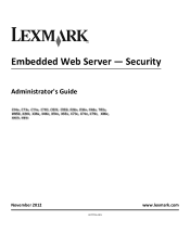 Lexmark X658DE Administration Guide