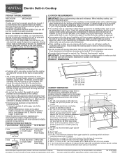 Maytag MEC4536WC Dimension Guide