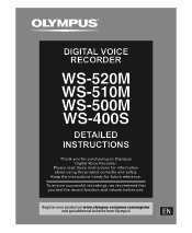 Olympus 142035 WS-500M Detailed Instructions (English)