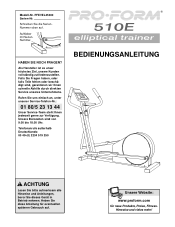ProForm 510e German Manual