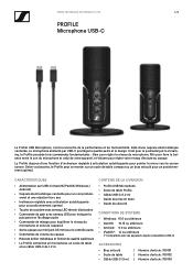 Sennheiser Profile USB Microphone Spec Sheet - PROFILE USB-C Microphone 2