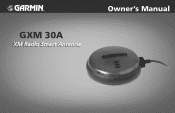 Garmin GXM 30 GXM 30A XM Radio Smart Antenna Owner's Manual