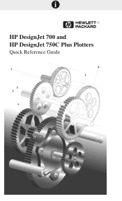 HP 750c HP DesignJet 700/750C Plus Plotters Quick Reference Guide - C4705-90041