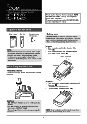 Icom IC-F62D Accessories Guide