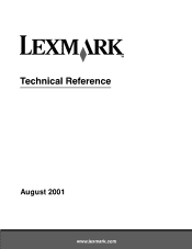 Lexmark T620 Technical Reference