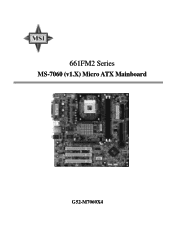 MSI 661FM2-LSR User Guide