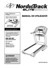 NordicTrack Elite 2500 Treadmill Portuguese Manual
