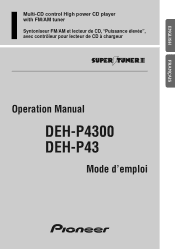 Pioneer DEH-P4300 Owner's Manual